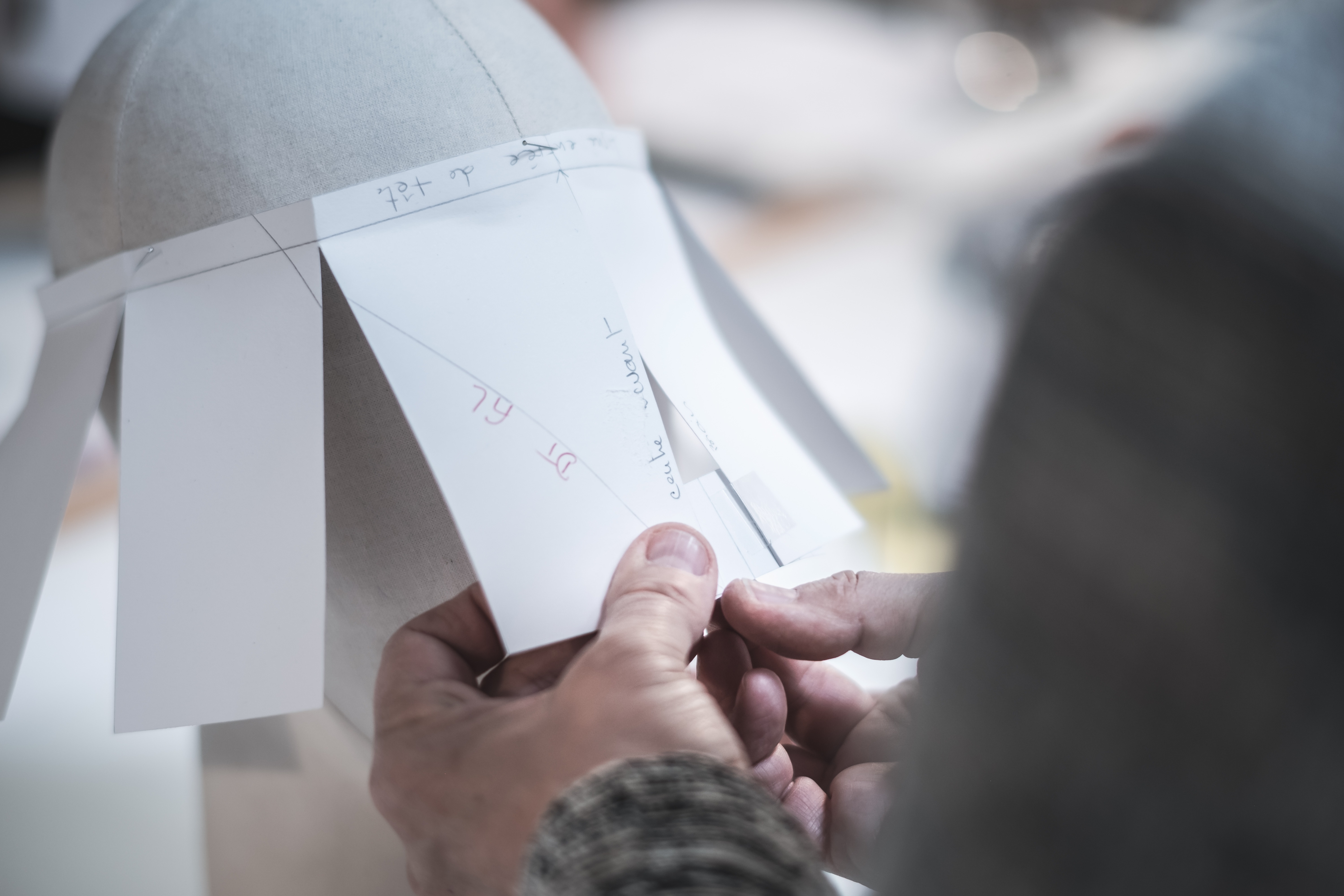 module chapeau en tissu : coupé cousu